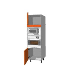 Mueble Columna altura 195. Microondas + Horno 60 + 1 Puerta