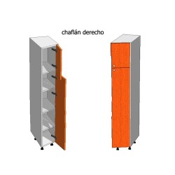 Mueble Columna Chaflán. Alto 195, Ancho 30