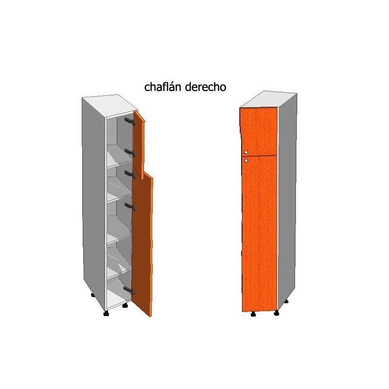 Mueble Columna Chaflán. Alto 195, Ancho 30