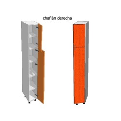 Mueble Columna Chaflán. Alto 210, Ancho 30