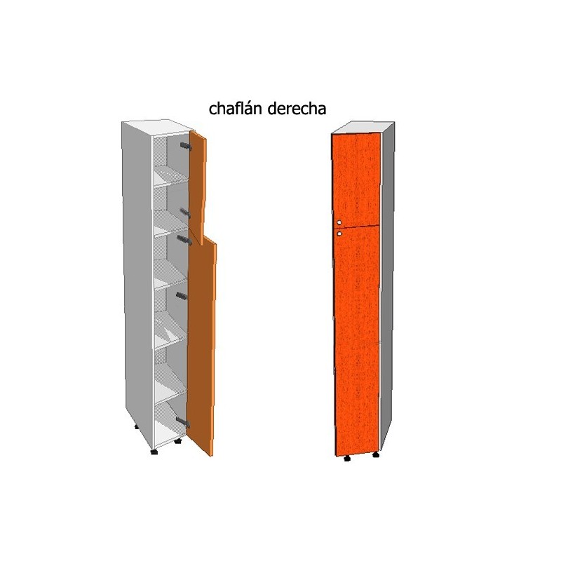 Mueble Columna Chaflán. Alto 210, Ancho 30