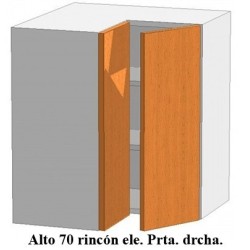 mueble de cocina, mueble alto rincón ele 1 puerta colgar