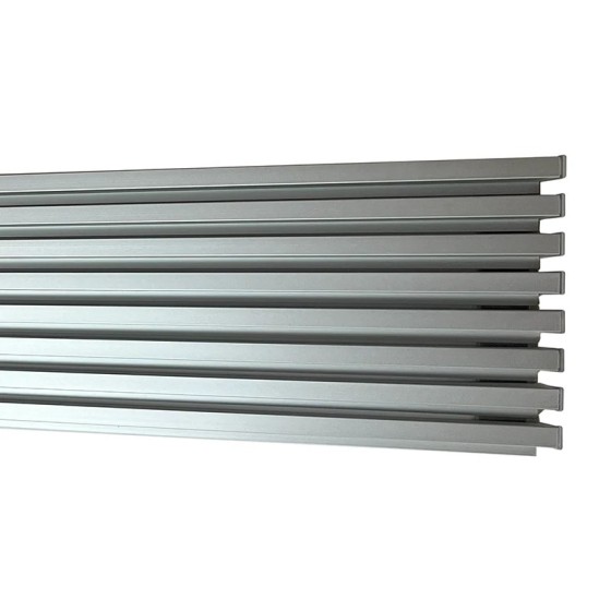 rejilla ventilación, rejilla lamas de aluminio, 12,2 cm.