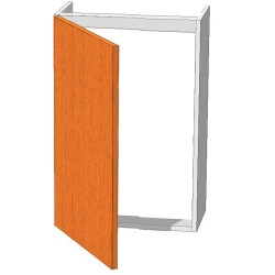 Mueble alto cubrecalentador  Alto 105 cm, Ancho 60 cm. fondo 33 cm.  + puerta. Modelo Siena