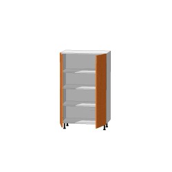 mueble de cocina, mueble columna 2 puertas estantes baldas 150 altura