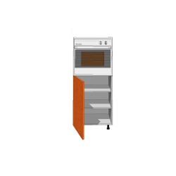 mueble de cocina, mueble columna altura 150, horno y puertas