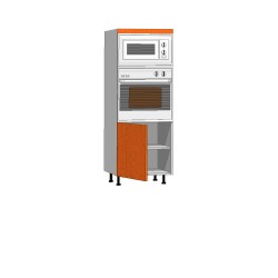 mueble de cocina, mueble columna microondas horno 1 puerta altura 150