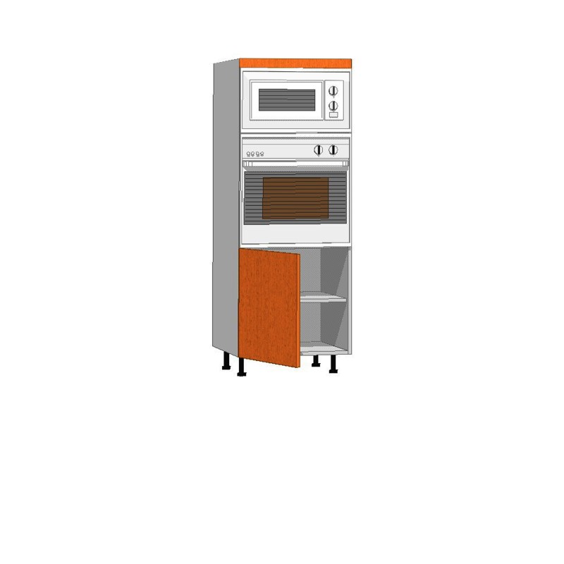 mueble de cocina, mueble columna microondas horno 1 puerta altura 150