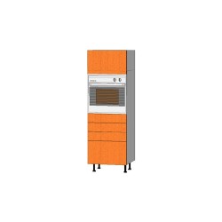 Mueble Columna altura 195. Horno 60 + 3 Cajones + 1 Cacerolero