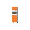 Mueble Columna altura 195. Horno 45+2Cajones+1Prta