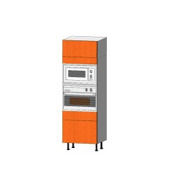 Mueble Columna altura 195. Puerta + Microondas-Horno 60+ 1 Cajón + 1 Cajón Gran Capacidad