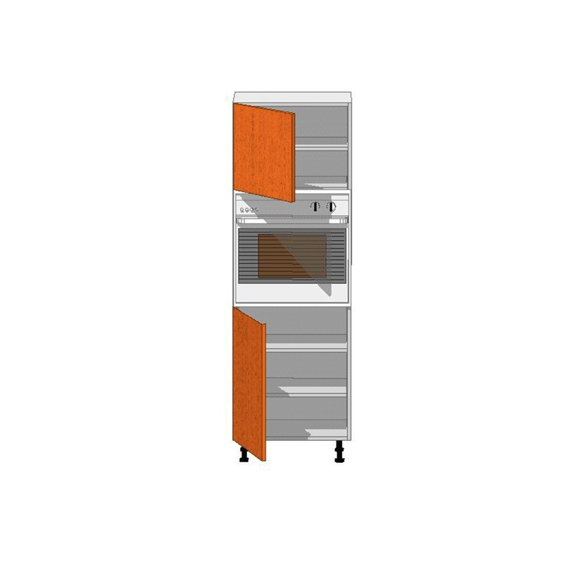 Mueble Columna altura 210. Puerta + Horno 60 + Puerta