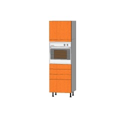 Mueble Columna altura 210. Horno 60 + 3 Cajones + 1 Cacerolero