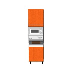 Mueble Columna altura 220. 1 Puerta + Micronodas-Horno 45 + Puerta