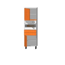 Mueble Columna altura 195. Horno 45 + 2Cajones+ 1 Puerta