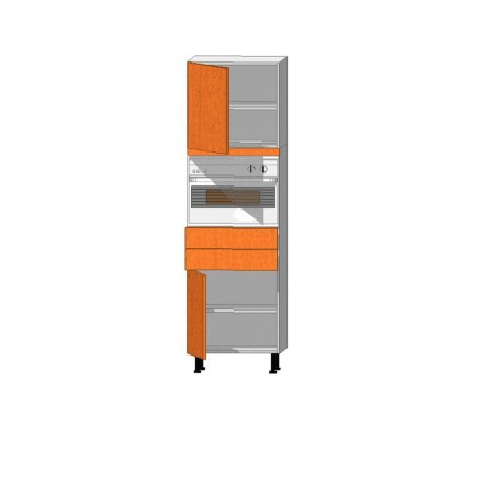 Mueble Columna altura 210. Horno 45 + 2 Cajones+ 1 Puerta 70