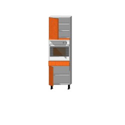 Mueble Columna altura 220. 1 Puerta + Horno 60 + 1 Cajón + 1 Puerta