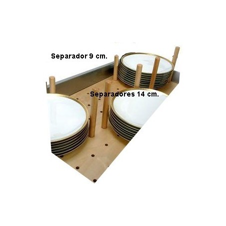 Separador de madera para portaplatos mader