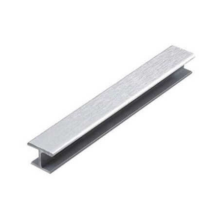 Junta recta para unir dos Zócalos PVC recubierto Aluminio. Alto: 15 cm. 