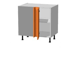 mueble de cocina, mueble bajo rincón ciego, mueble bajo rincón 1 puerta