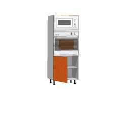 mueble de cocina, mueble columna microondas horno y una puerta altura 150